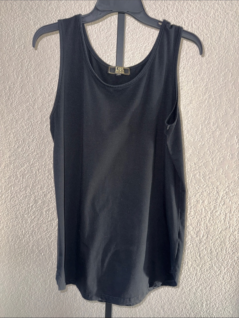 Lucky & Blessed Black Sleeveless Tank Top or Dress Medium